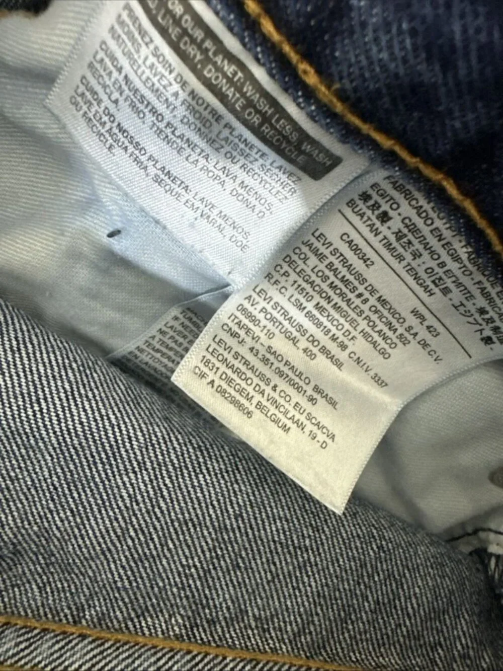 Levi’s 505 regular fit jeans men’s 36x34 dark wash straight leg